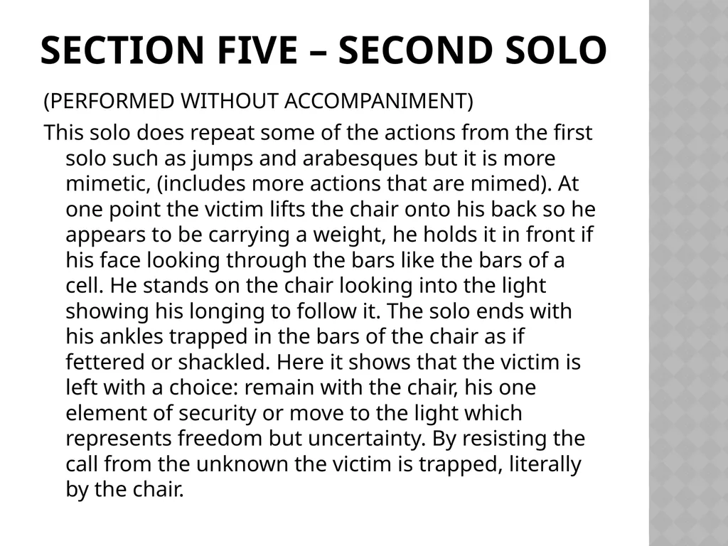 Swansong Fact Sheet Choreographer Christopher - slide 15 of 32