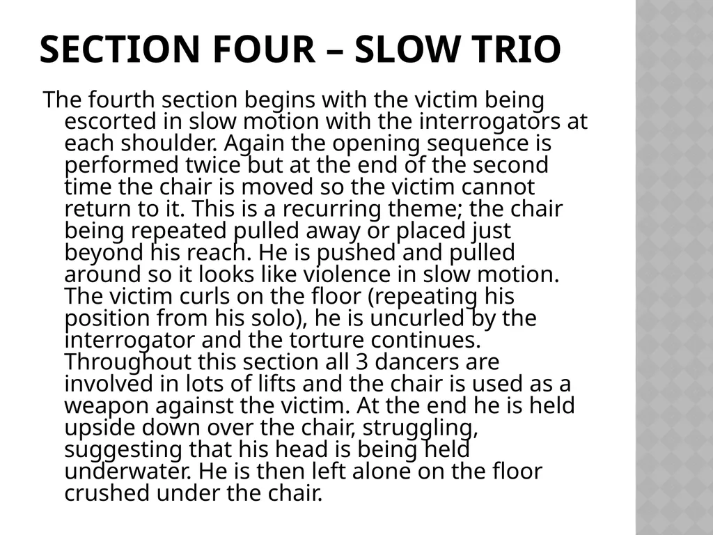 Swansong Fact Sheet Choreographer Christopher - slide 14 of 32