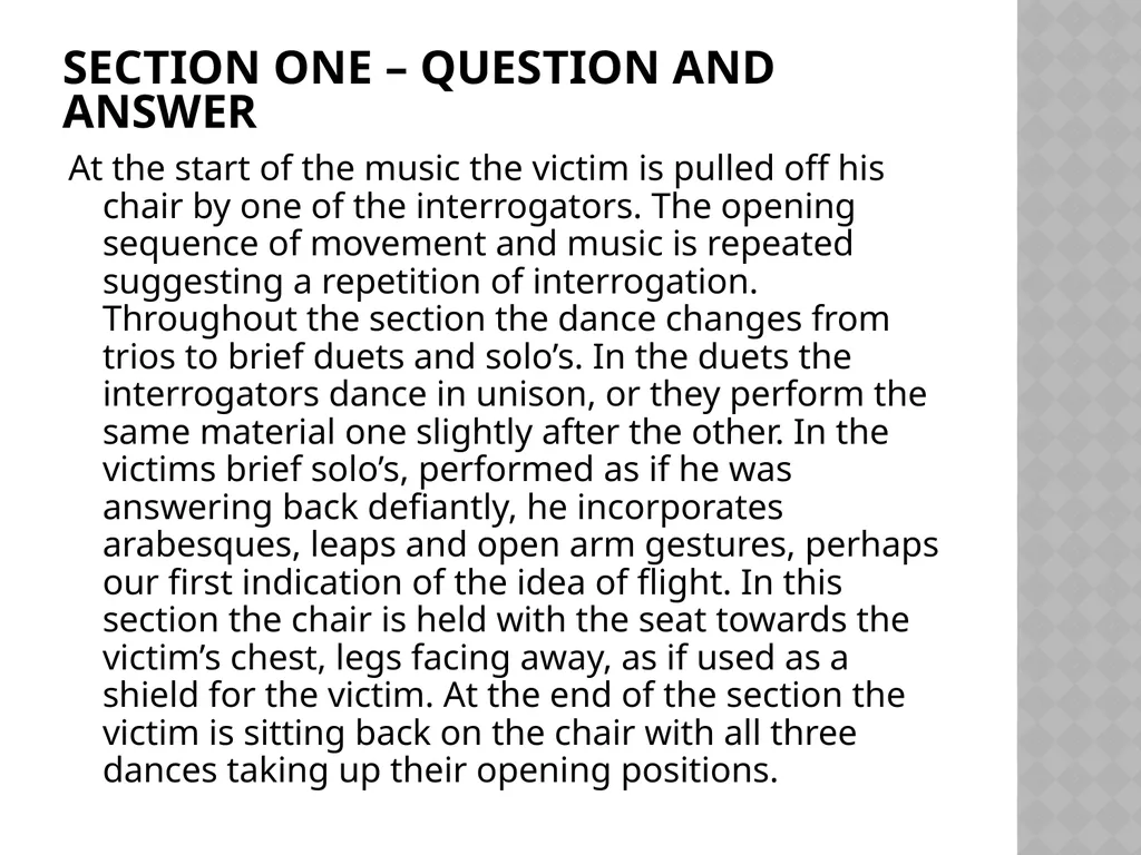 Swansong Fact Sheet Choreographer Christopher - slide 11 of 32