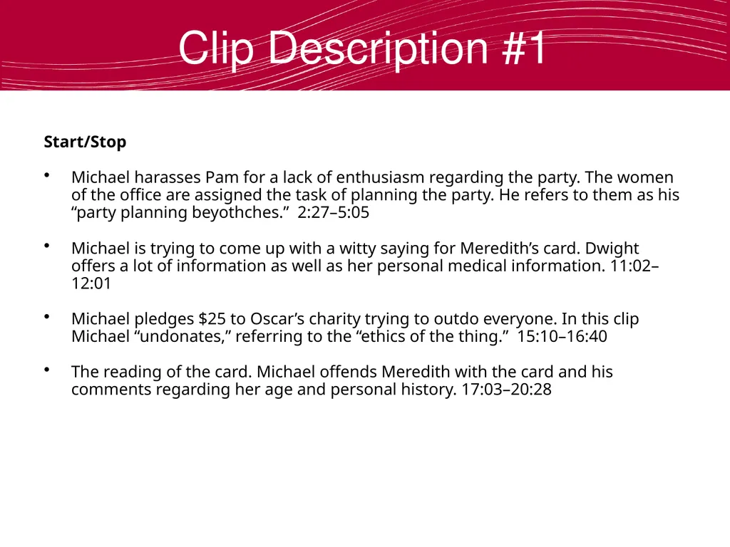 Using The Office to Teach Business Ethics Robert - slide 15 of 35