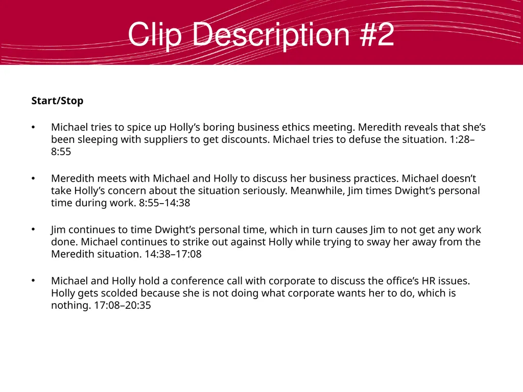 Using The Office to Teach Business Ethics Robert - slide 19 of 35