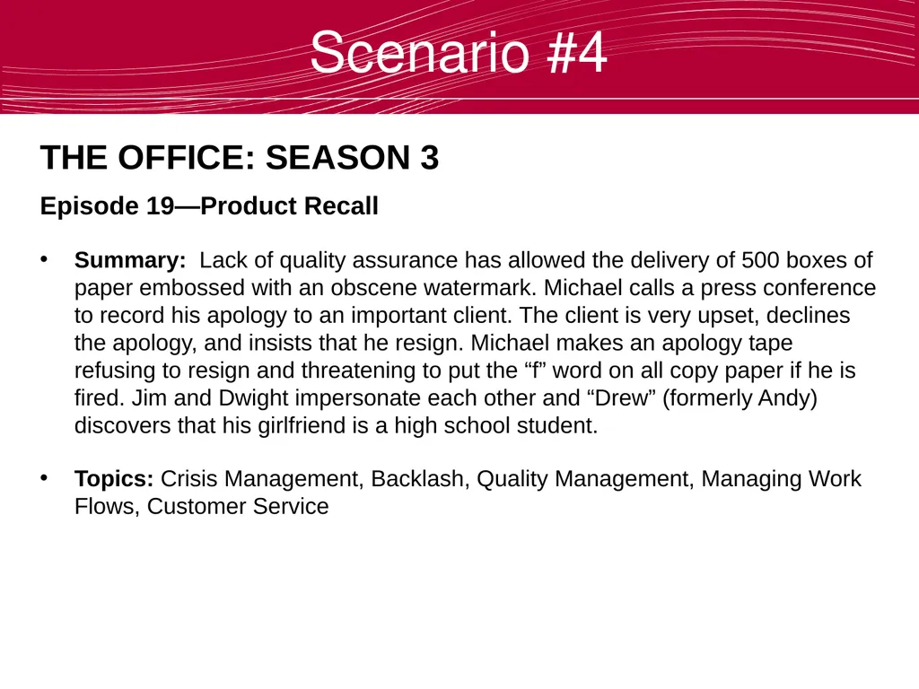 Using The Office to Teach Business Ethics Robert - slide 26 of 35