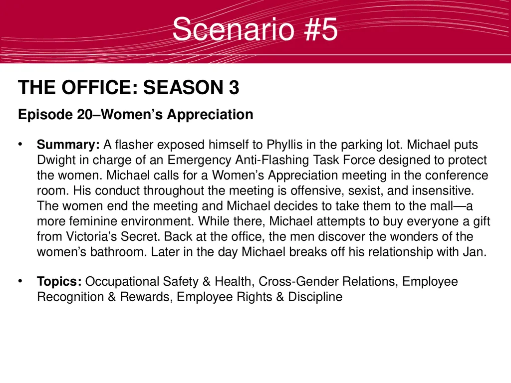 Using The Office to Teach Business Ethics Robert - slide 30 of 35