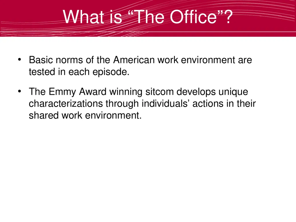 Using The Office to Teach Business Ethics Robert - slide 8 of 35