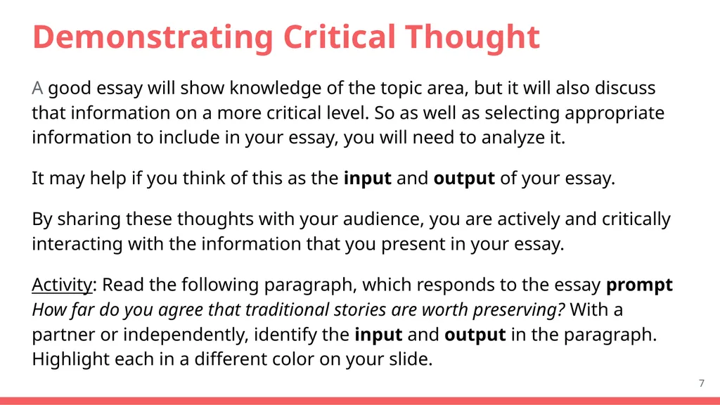Core Course Knowledge Lesson 5 The Prompts From: - slide 7 of 31
