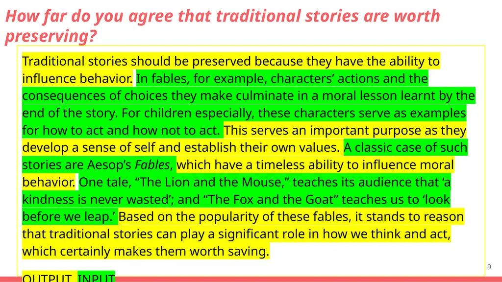 Core Course Knowledge Lesson 5 The Prompts From: - slide 9 of 31