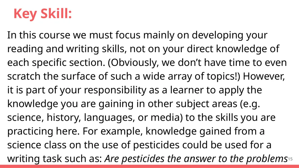 Core Course Knowledge Lesson 5 The Prompts From: - slide 15 of 31