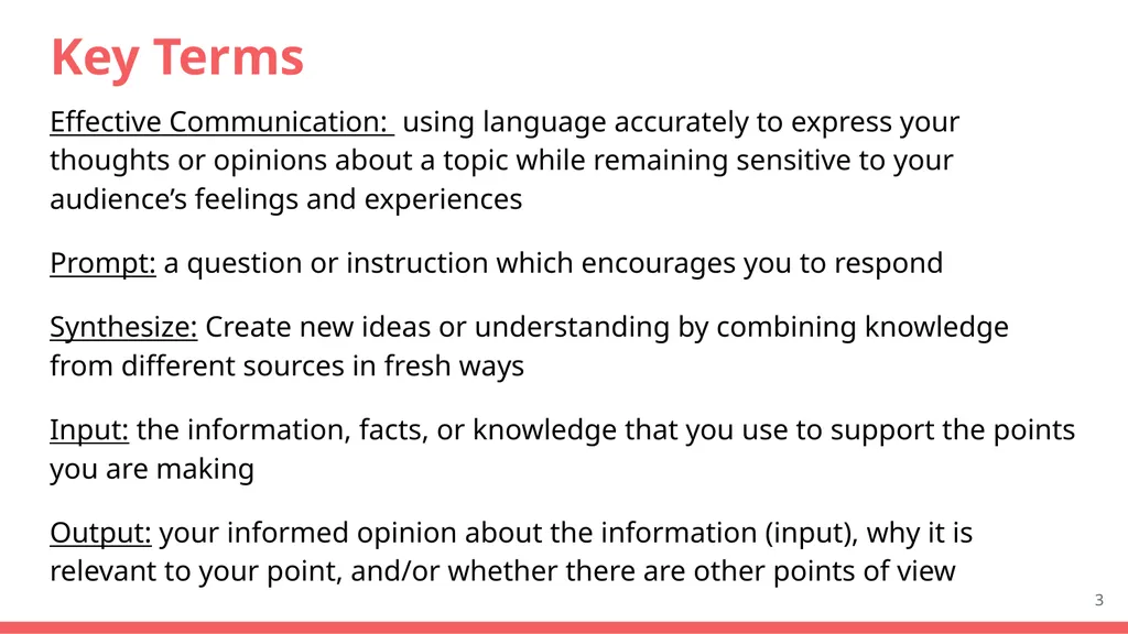 Core Course Knowledge Lesson 5 The Prompts From: - slide 3 of 31