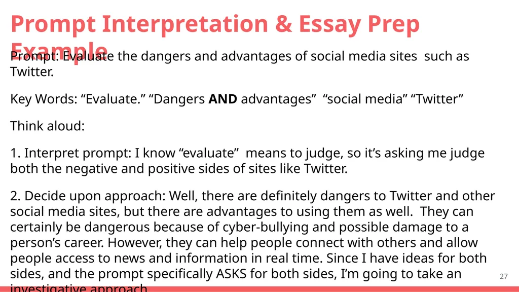 Core Course Knowledge Lesson 5 The Prompts From: - slide 27 of 31