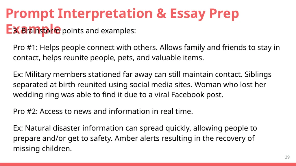 Core Course Knowledge Lesson 5 The Prompts From: - slide 29 of 31