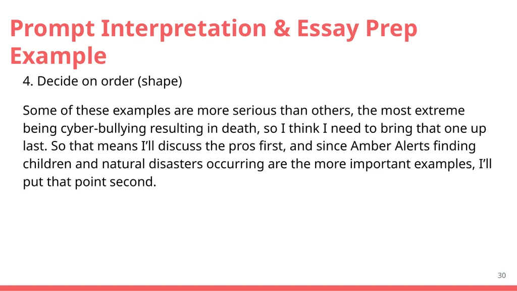 Core Course Knowledge Lesson 5 The Prompts From: - slide 30 of 31
