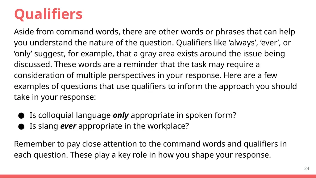 Core Course Knowledge Lesson 5 The Prompts From: - slide 24 of 31