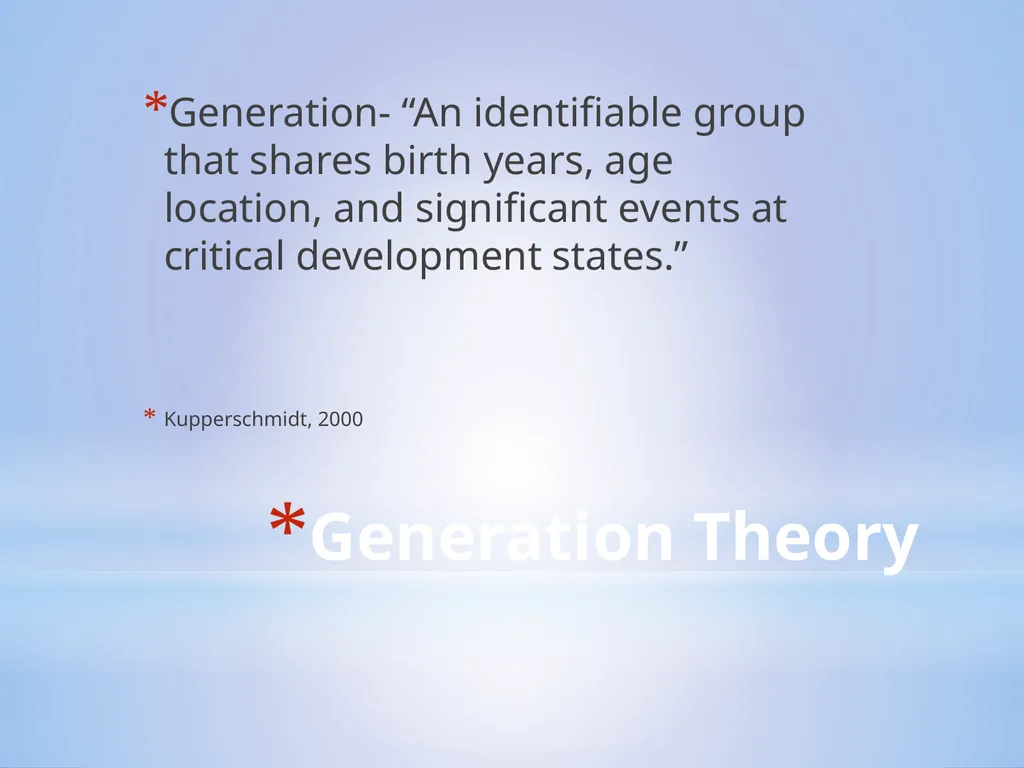 What You Need to Know About Generational - slide 2 of 31