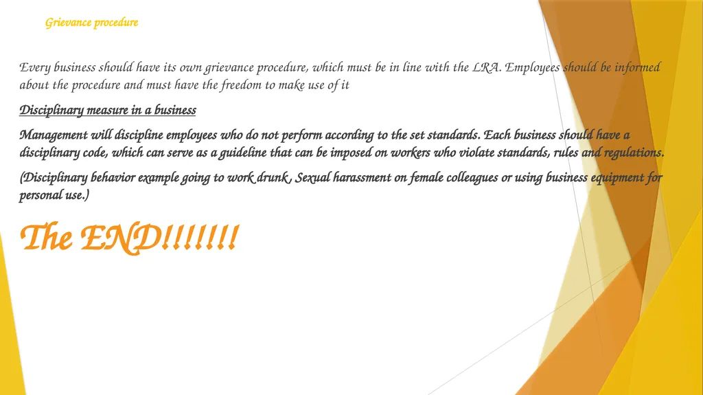 Subject: Entrepreneurship N5 Topic: Module 6 - slide 17 of 18
