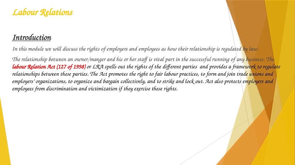 Subject: Entrepreneurship N5 Topic: Module 6 - slide 3 of 18