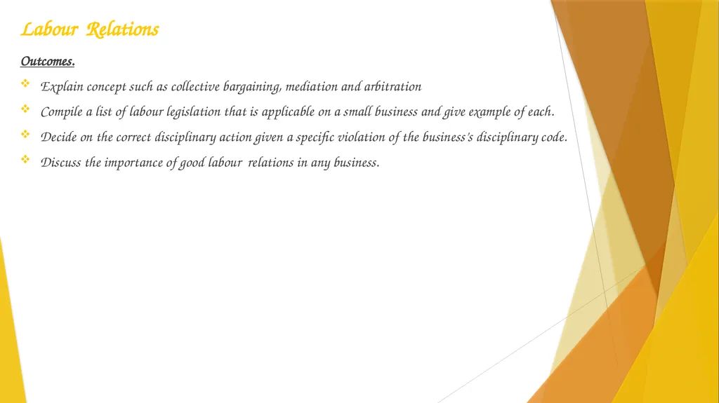 Subject: Entrepreneurship N5 Topic: Module 6 - slide 2 of 18