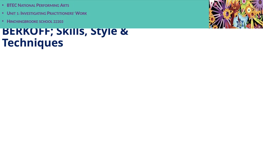 Unit 1 Practitioner research presentation BTEC - slide 6 of 22