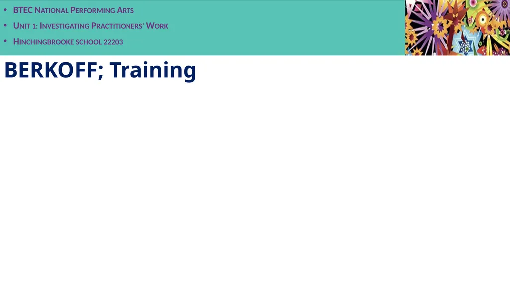 Unit 1 Practitioner research presentation BTEC - slide 4 of 22