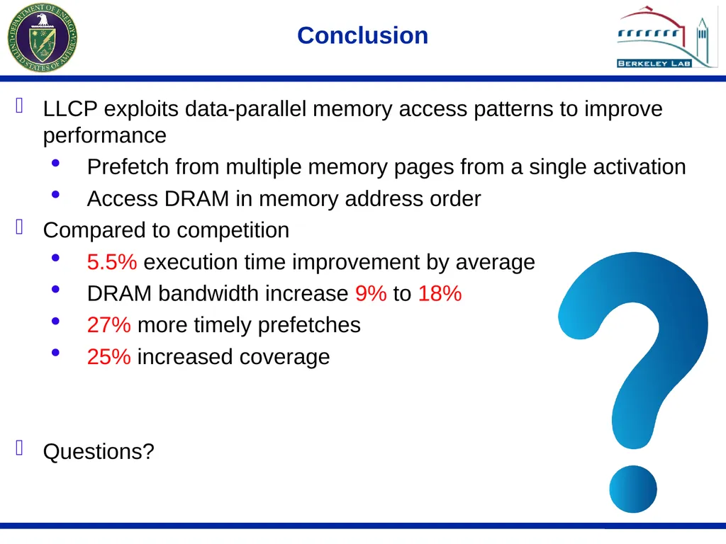 Last Level Collective Hardware Prefetching For - slide 16 of 16