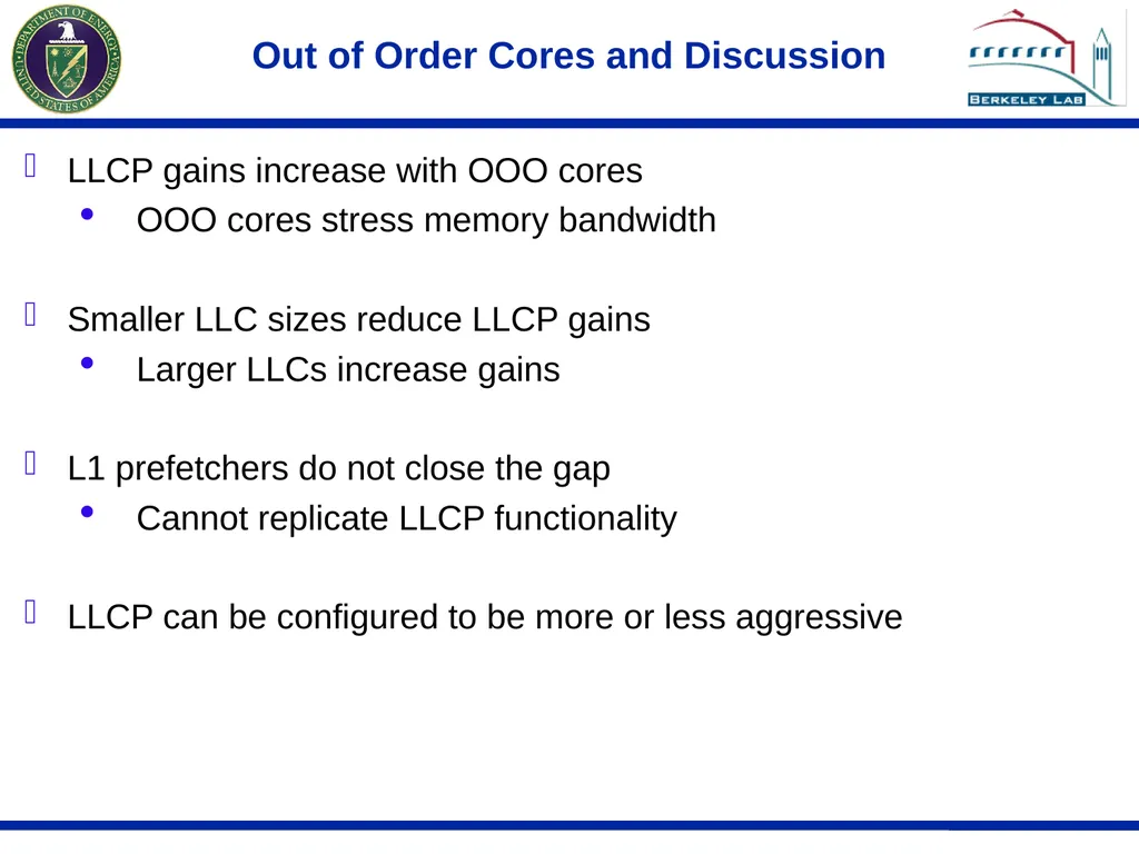 Last Level Collective Hardware Prefetching For - slide 15 of 16