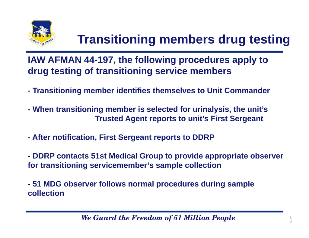 51FW/CVD Drug Demand Reduction Program We Guard - slide 10 of 14