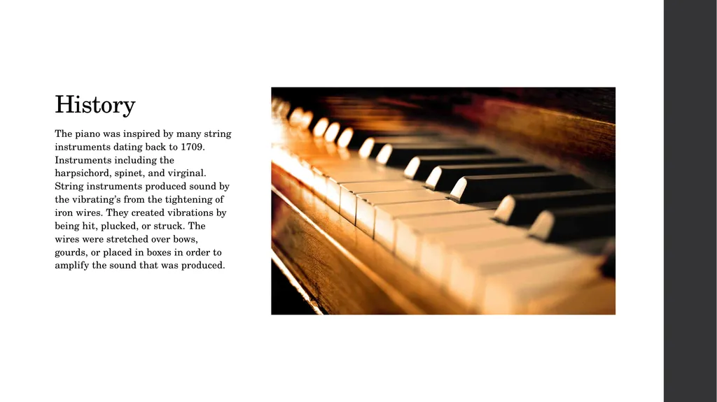 Piano By: Javan Junatas Introduction The topic I - slide 3 of 6