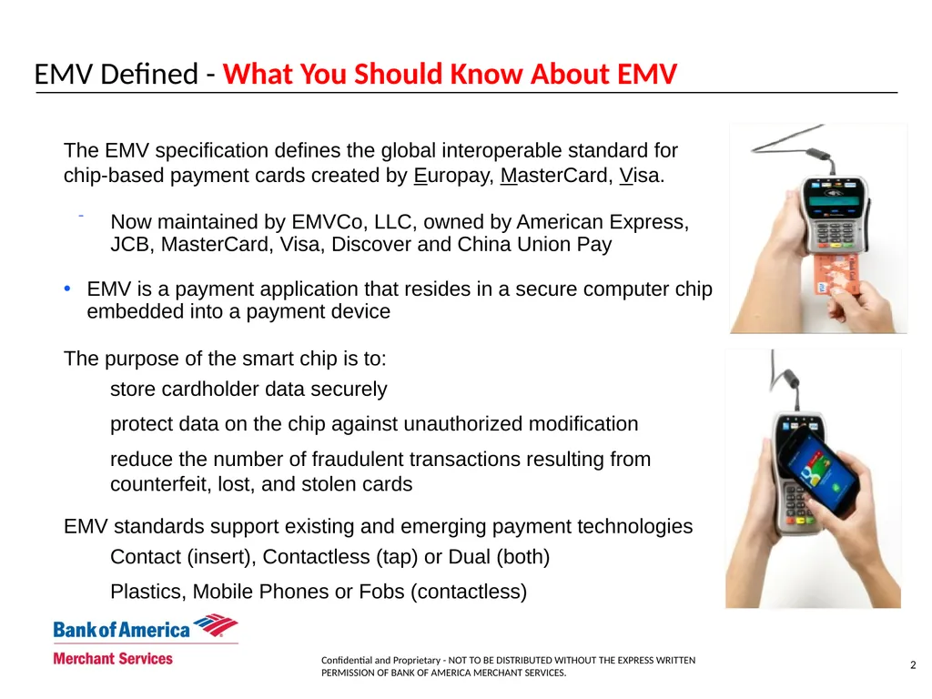 EMV Review and Best Practices EMV Defined - What - slide 3 of 7