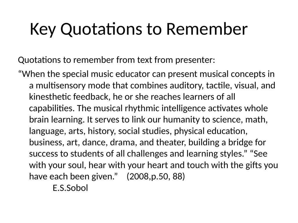 GIFTED WITH DISABILITIES: TEACHING MUSIC TO - slide 65 of 66