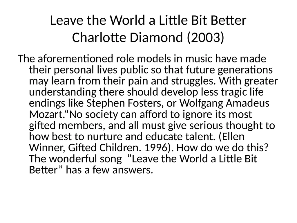 GIFTED WITH DISABILITIES: TEACHING MUSIC TO - slide 11 of 66