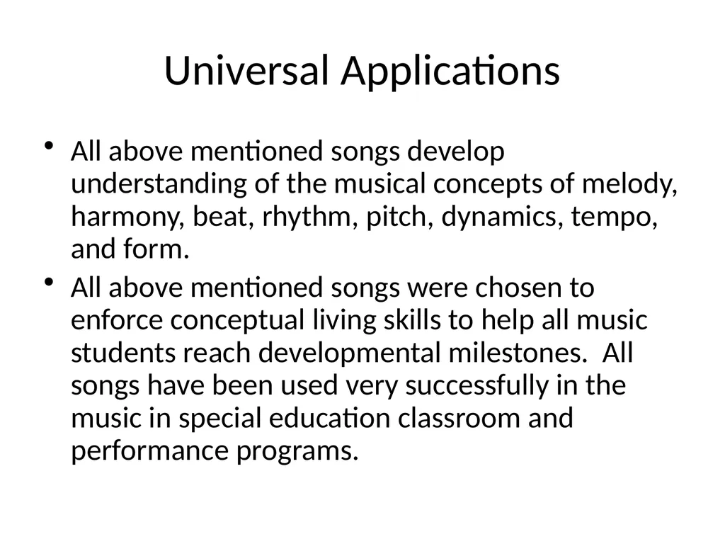GIFTED WITH DISABILITIES: TEACHING MUSIC TO - slide 64 of 66