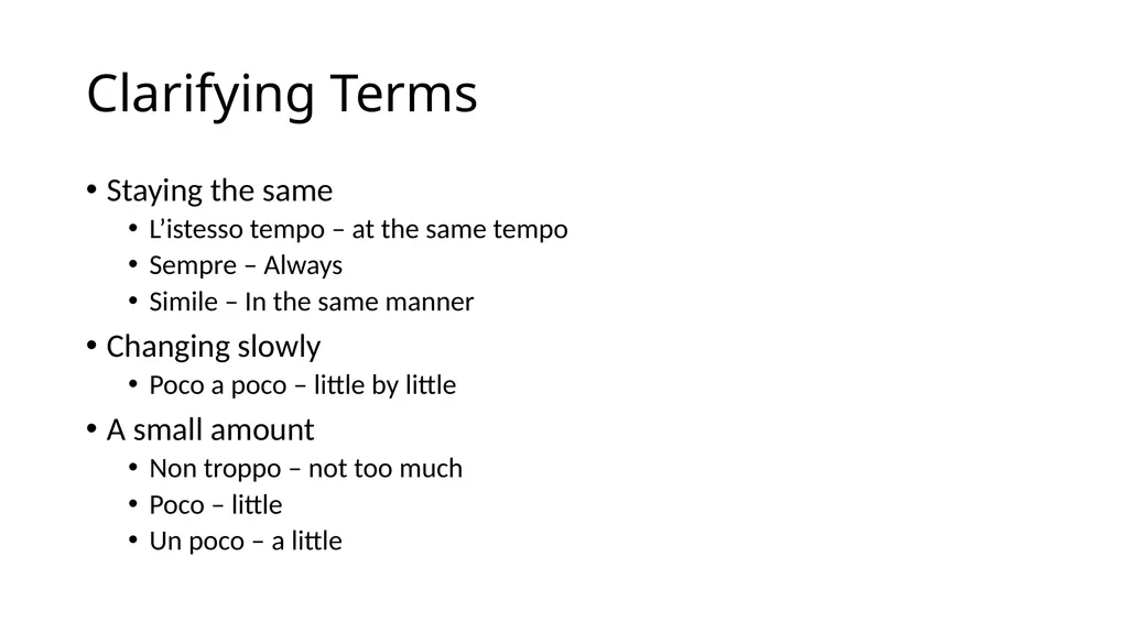 Performance Terms AP Music Theory Mr. Silvagni - slide 3 of 16