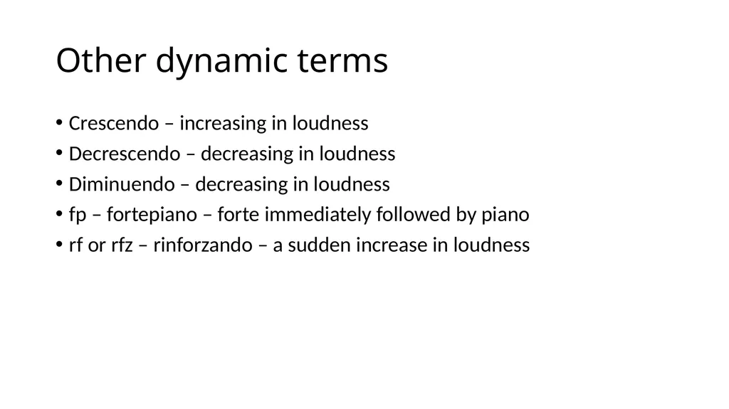 Performance Terms AP Music Theory Mr. Silvagni - slide 6 of 16