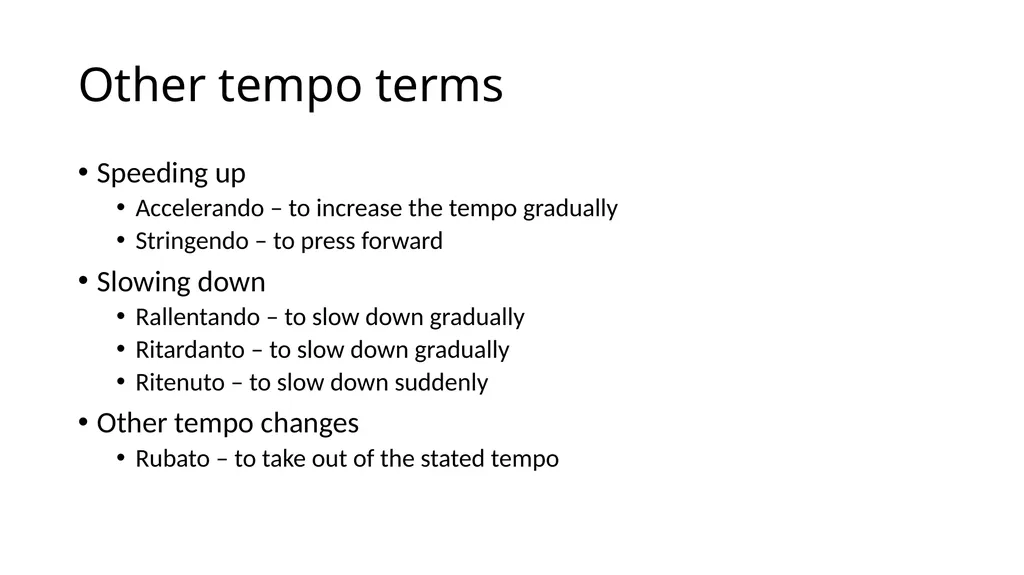 Performance Terms AP Music Theory Mr. Silvagni - slide 9 of 16