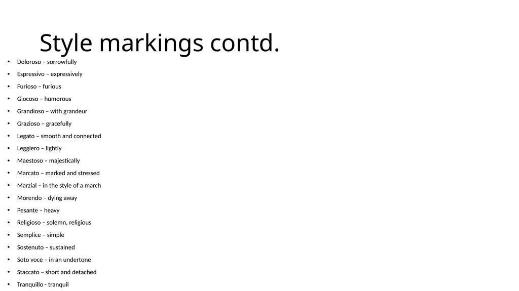 Performance Terms AP Music Theory Mr. Silvagni - slide 14 of 16