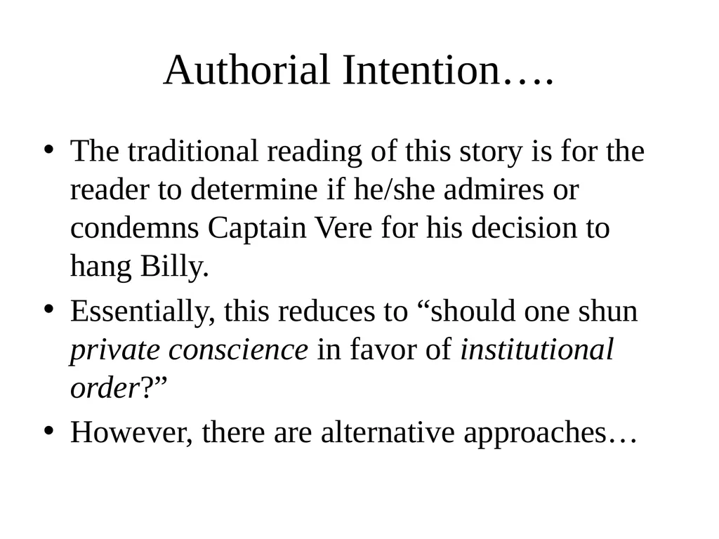 Billy Budd, Sailor (Foretopman) An Introduction ". - slide 19 of 26