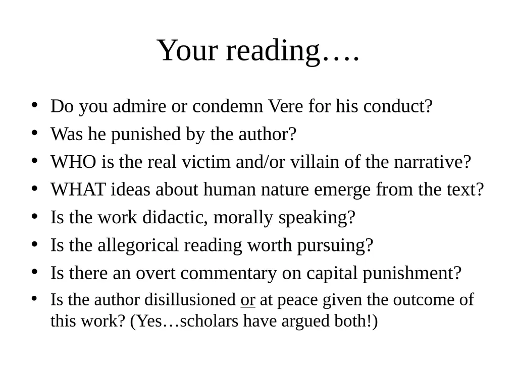 Billy Budd, Sailor (Foretopman) An Introduction ". - slide 26 of 26