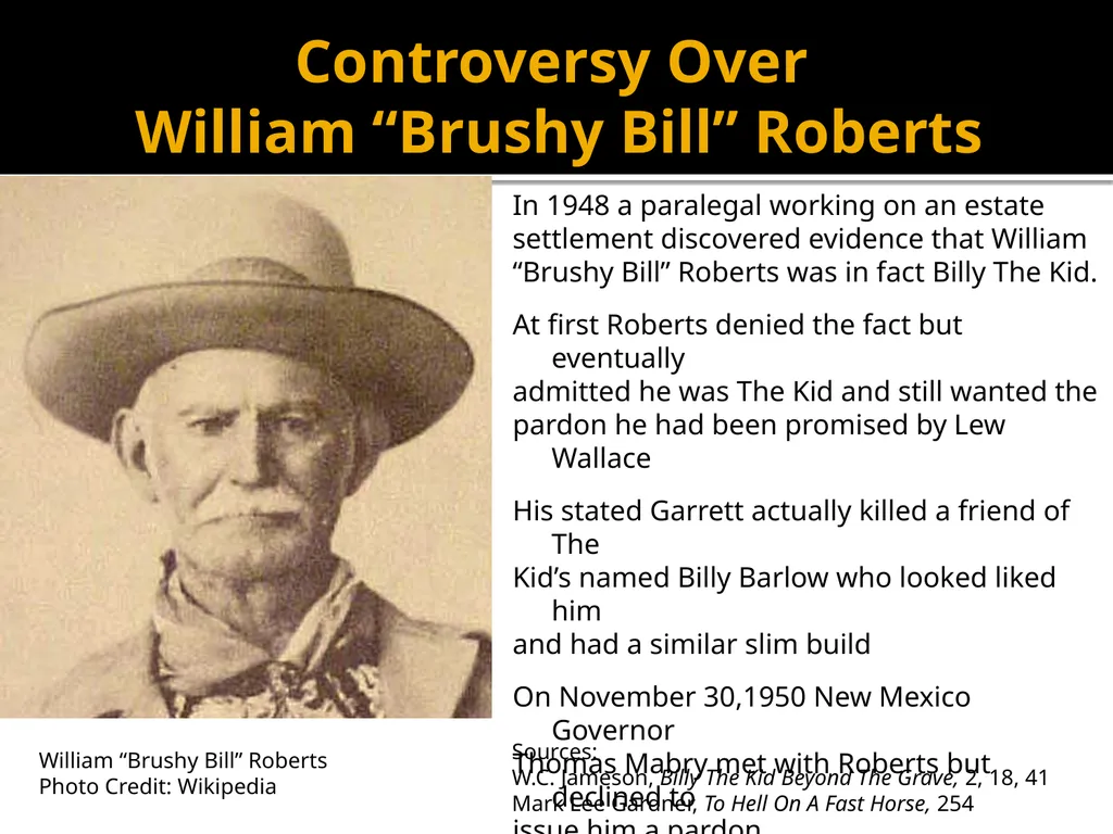 The Life of an American Legend Billy The Kid By - slide 28 of 29