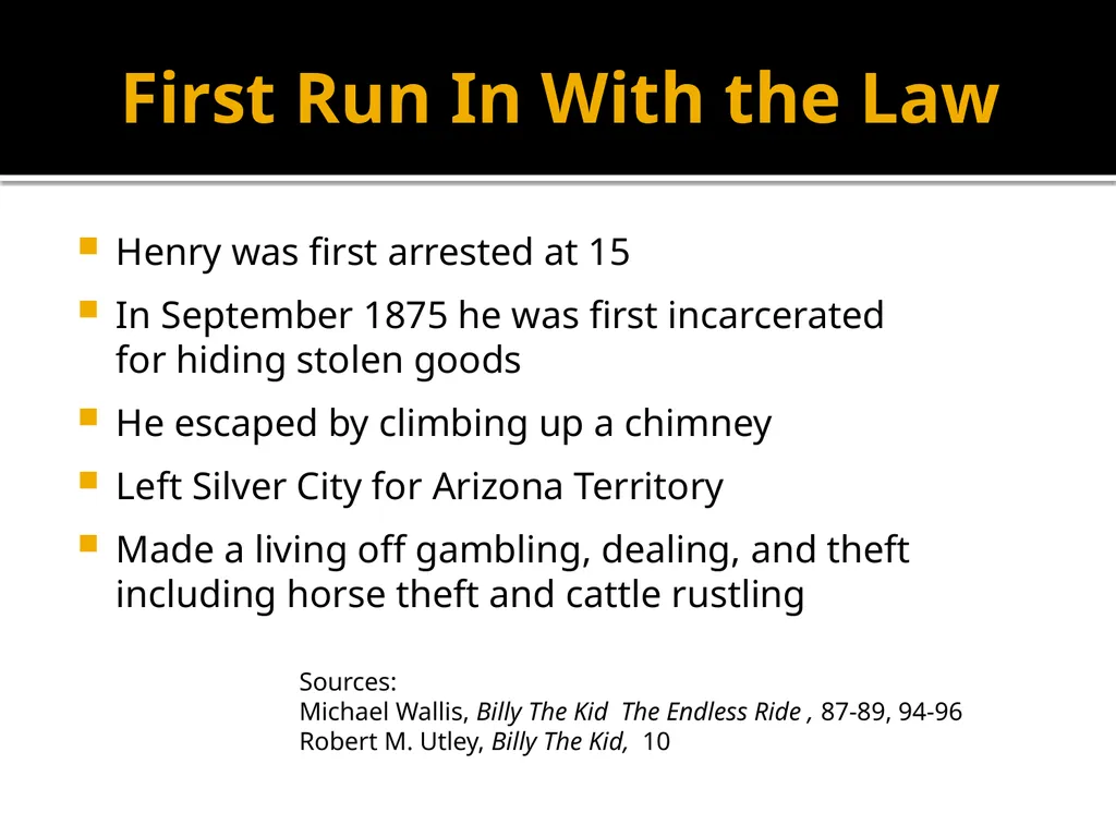 The Life of an American Legend Billy The Kid By - slide 7 of 29