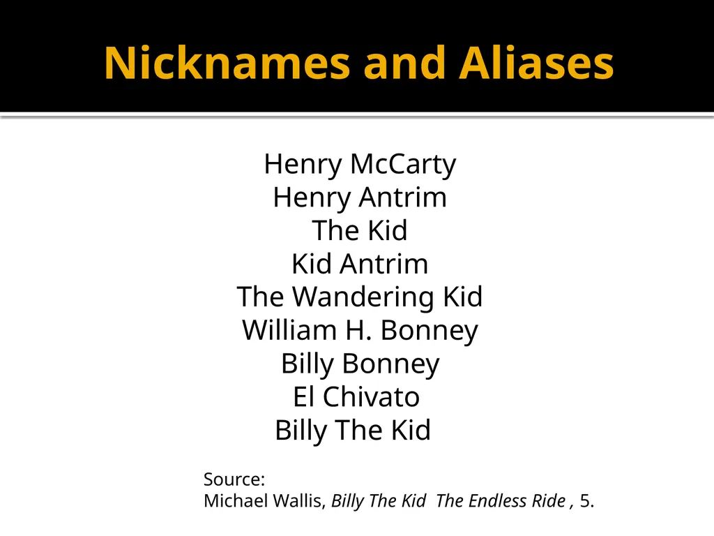 The Life of an American Legend Billy The Kid By - slide 2 of 29