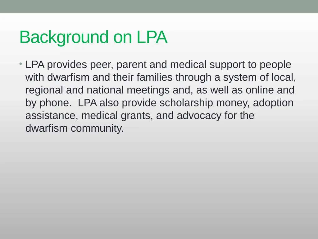 Dwarfism Awareness Month Dwarfism Awareness Month - slide 14 of 34