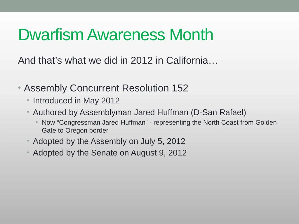 Dwarfism Awareness Month Dwarfism Awareness Month - slide 18 of 34