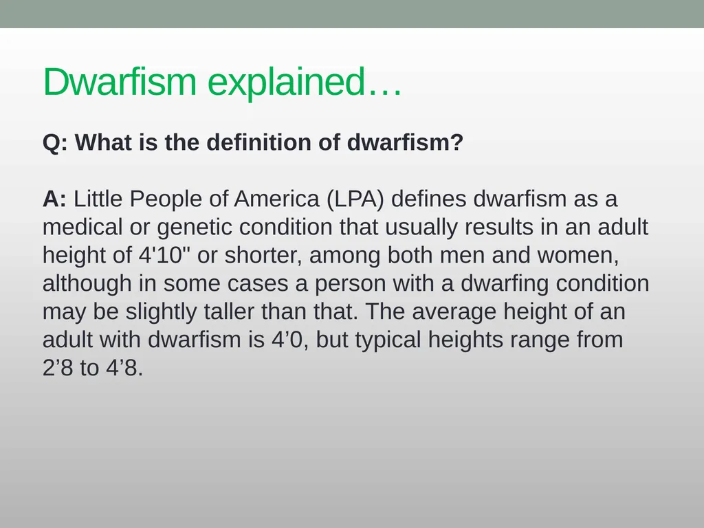 Dwarfism Awareness Month Dwarfism Awareness Month - slide 3 of 34