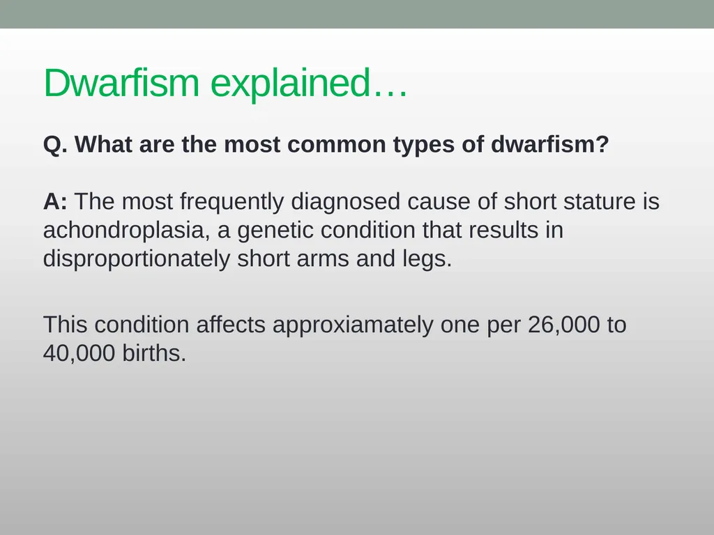 Dwarfism Awareness Month Dwarfism Awareness Month - slide 5 of 34