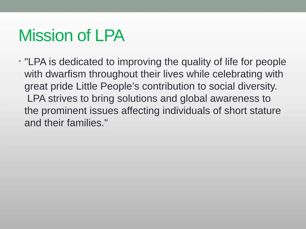 Dwarfism Awareness Month Dwarfism Awareness Month - slide 11 of 34