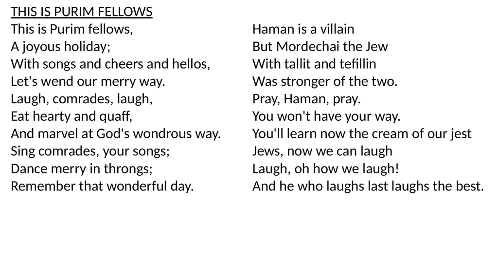 Megillah Blessings בָּרוּךְ אַתָּה יְיָ אֱלֹהֵֽינוּ - slide 23 of 25