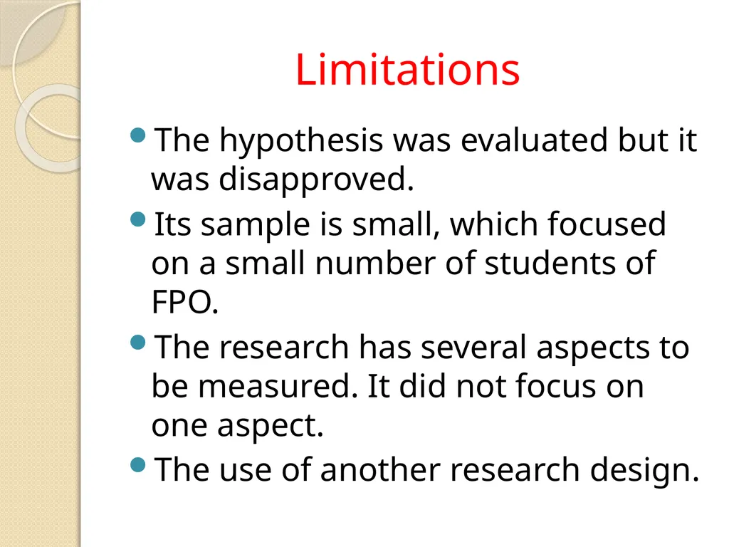ASSESSING ACADEMIC SUCCESS: STUDENTSVIEWS ON - slide 29 of 32