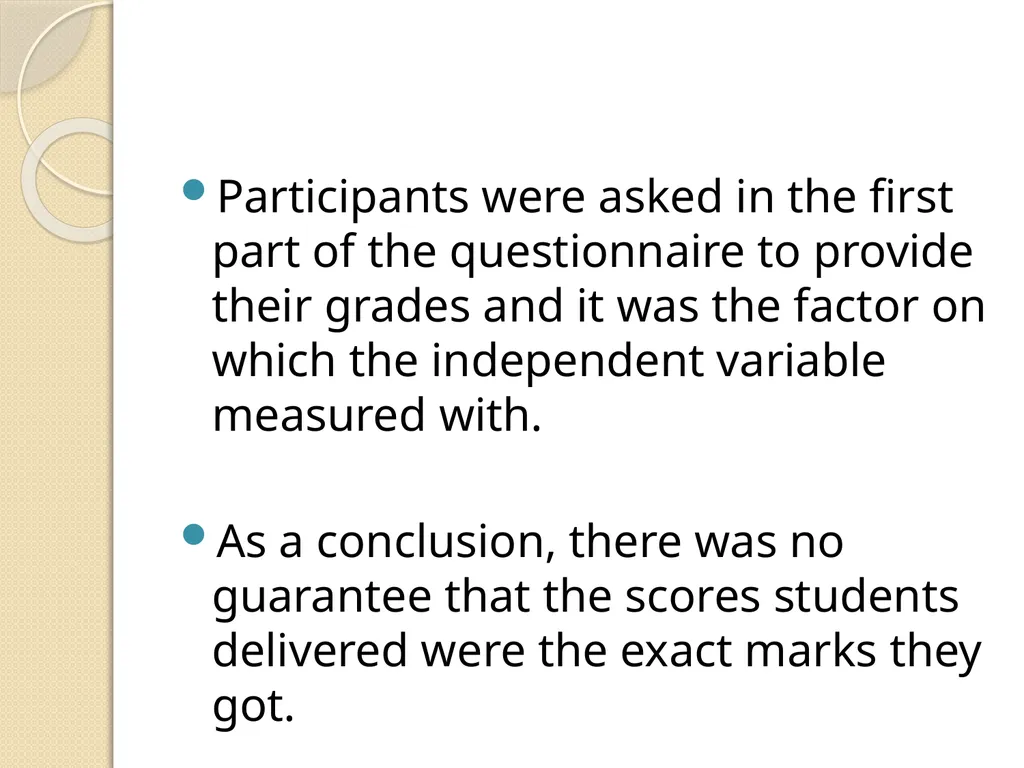 ASSESSING ACADEMIC SUCCESS: STUDENTSVIEWS ON - slide 28 of 32