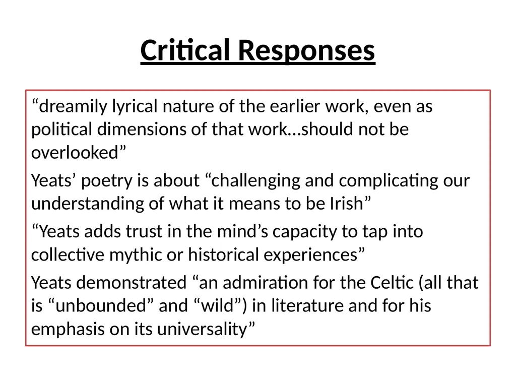 ‘The Stolen Child’ LO: To explore the central - slide 11 of 15