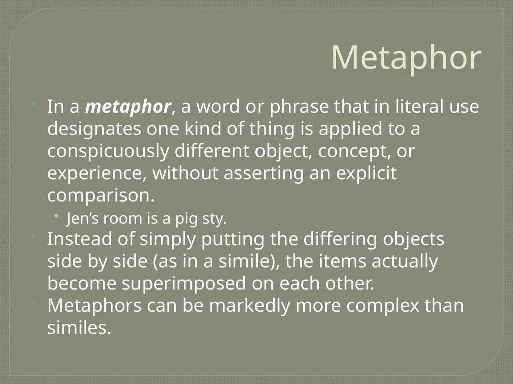 Figurative Language Lesson 3 Definition Figurative - slide 7 of 49