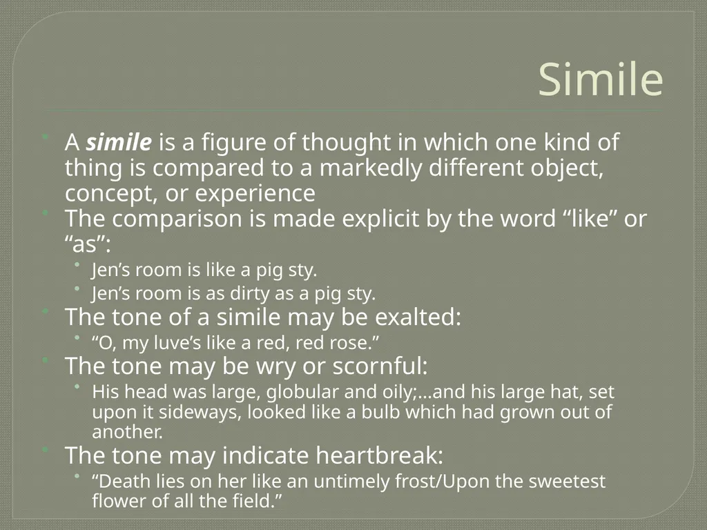 Figurative Language Lesson 3 Definition Figurative - slide 6 of 49